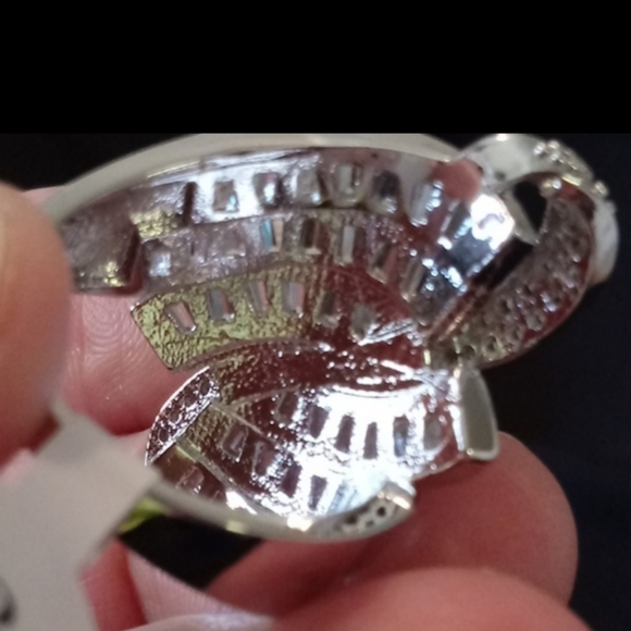 New cz. Statement sterling silver ring - Picture 3 of 11